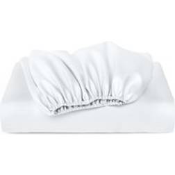 Cosy House Collection Bamboo Fitted Double Bed Sheet White