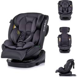 Chipolino Kindersitz Hypnotic i-Size 40-150 cm Isofix Top Tether Kopfstütze Dunkelgrau