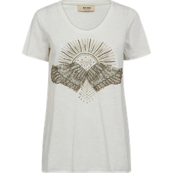 Mos Mosh MMNadine O-Ss Deco T-shirt - Celadon Tint