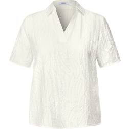 Cecil Bluse Damen Blusenshirt Mit Struktur - Weiß