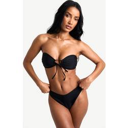 boohoo Womens Swimwear Essentials V Front Brief - Black