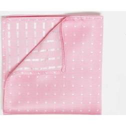 French Connection Polka Dot Pocket Square - Pink/White