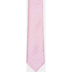 French Connection Polka Dot Tie - Pink/White