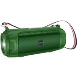 Hpa 4in1 Trådlös Högtalare 5W Bluetooth 5.0 FM Radio Solpanel Ficklampa Grön