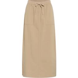 Kaffe Midi Skirt - Beige