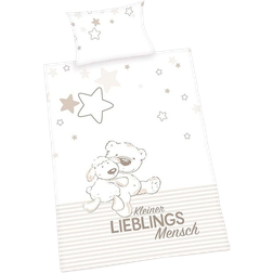 Herding Flanell Baby Bettwäsche 100 x 135 cm 26852/08.063 39.4x53.1"