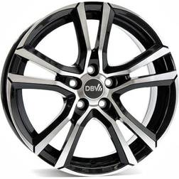 DBV Andorra Gloss Polished Black 6.5X16 5/100 ET40