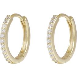 Snö of Sweden Siri Thin Hoop Earring - Gold