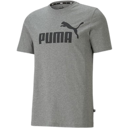 Puma Essentials Logo Tee Men - Medium Gray Heather