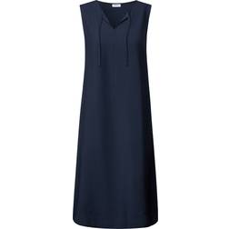 Cecil Damen Kleid Unifarbe - Blau