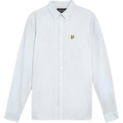 Lyle & Scott Stripe Oxford Shirt - Light Blue/White