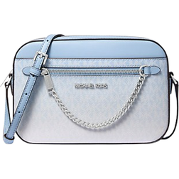 Michael Kors Jet Set Large Ombré Signature Logo Crossbody Body - Light Sky