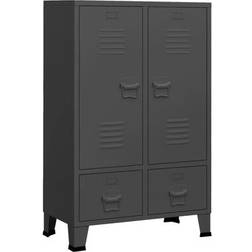 vidaXL Industrial Anthracite Wardrobe 67x107cm