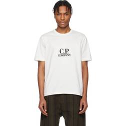 C.P. Company Mercerized Heavy Cotton Back Logo T-Shirt - White