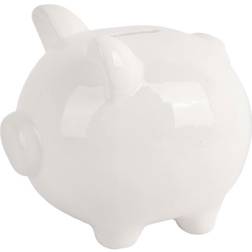 At Home Tiny Dreamers White Ceramic Piggy Bank