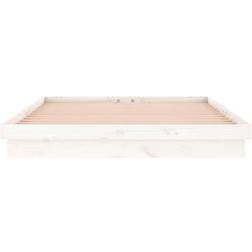 vidaXL dobbelt massivt træ Sengeramme 135x190cm