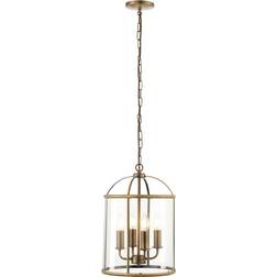 Endon Lighting Lambeth Antique Brass/Clear Pendant Lamp ∅ 30cm