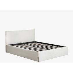 Sklum Bed Met Opbergruimte En Gestoffeerd Hoofdeinde Lorea Stof Gebroken 160 x 200 cm