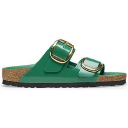 Birkenstock Arizona Big Buckle Natural Leather Patent - High Shine Digital Green