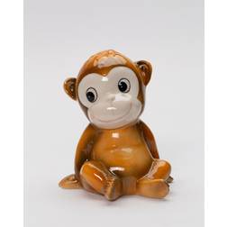 Bungalow Rose Rhet Monkey Piggy Bank 5 in Porcelain Ceramic