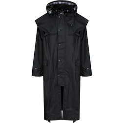 Regatta Men's Cranbrook Longline Wax Jacket - Black