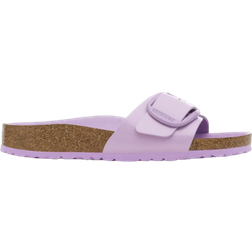 Birkenstock Madrid Big Buckle Natural Leather Patent High Shine - Crocus Tonal Buckle