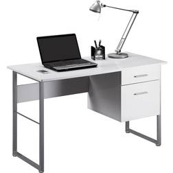 Alphason Cabrini White Writing Desk 60x120cm
