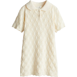 H&M Pointelle Knit Dress - Cream