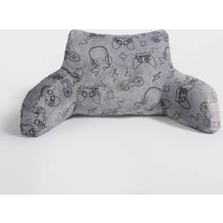 OHS Gaming Print Cuddle Cushion - Complete Decoration Pillows Grey (45x40cm)