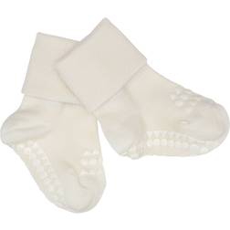 Go Baby Go Bambus Non Slip Strømper- Off White