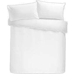 Appletree Cotton Percale 200 Thread Count Påslakan Vit (200x140cm)