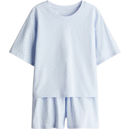 H&M Jente Pyjamas I Bomull - Blå