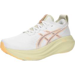 Asics Løbesko Gel-Nimbus 27 - Mørkebeige/Lysegul/Lyseorange/Hvid
