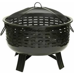 Garden Mile Marco Paul Rattan Effect Fire Pit