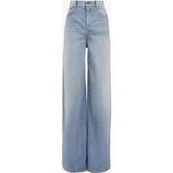 Chloé High Rise Wide Leg Jeans - Iced Blue