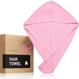 BrushArt Home Salon Hair Towel Handduk Pink