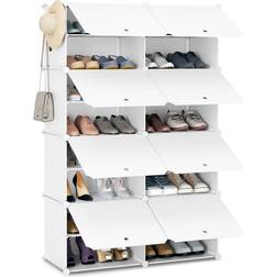 WOLTU Scarpiera da Ingresso Porta Scarpe con 8 Scomparti Portascarpe