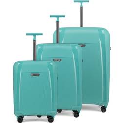 Epic Phantom SL 4 Wheels Suitcase Set 3-Piece Green