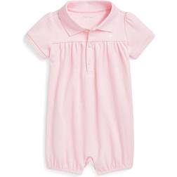 Ralph Lauren Baby Bath Pink With Nevis Bubble Shortall - Rosa