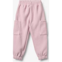 Wheat Fleece Bukser Suun Lavender Mist 98 cm - Lyserød
