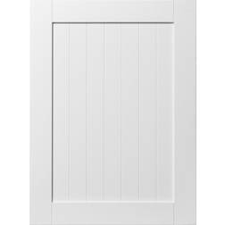 GoodHome Alpinia Tongue Groove Matt Shaker Cabinet Door - W