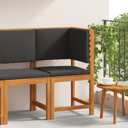 vidaXL Garten Eckstuhl Mit Kissen Massivholz Modulsofa