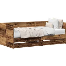 vidaXL Daybed with Drawers 90 x 190 cm Frame Bed