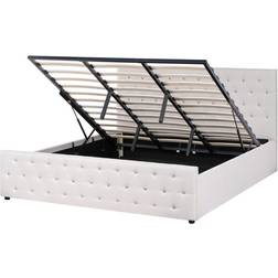 Beliani Super King Size 6ft Beige Frame Bed