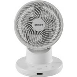 Daewoo COL1638GE Portable 8 Inch Desk Fan White
