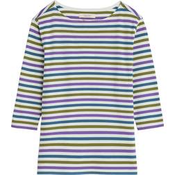 Seasalt Cornwall Sailor 3/4 Sleeve Top In GOTS-Certified Organic Cotton Jersey - Tri Mini
