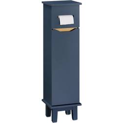 SoBuy Navy Blue Bathroom Toilet Paper Roll Holder Cabinet BZR192-B