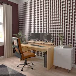Ekena Millwork Casablanca PVC Adjustable Decorative Slat Wall Panel Kit