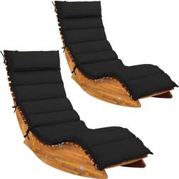 Casaria Lettino Sauna Java Set 2 Acacia Antracite