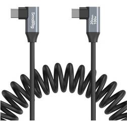 Smallrig USB-C Angled to USB-C Coiled Data Cable 4793